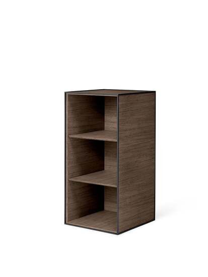 Audo Copenhagen - Frame 70, 35X35X70, Smoked Oak Excl. Door, Incl. 2 Shelves