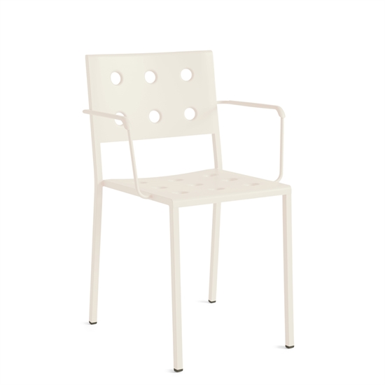 HAY - Balcony Dining Armchair - havestol med armlæn - Lys Beige