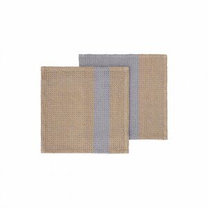 Blomus - Dish Cloth, Set of 2 pcs  - Indian Tan/ Tradewinds - GANO