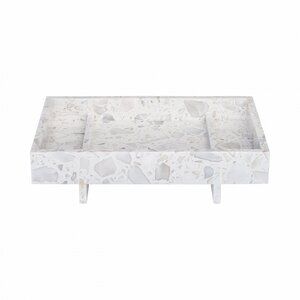 Blomus - Marble Tray  - Nimbus Cloud - ABENTO - H18 x L7,5 x W30 cm