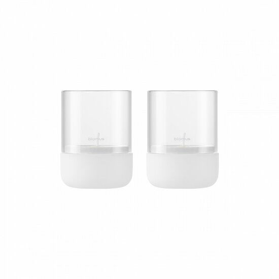 Blomus - Tealight Holder, Set of 2  XS  - Lily White - CALMA