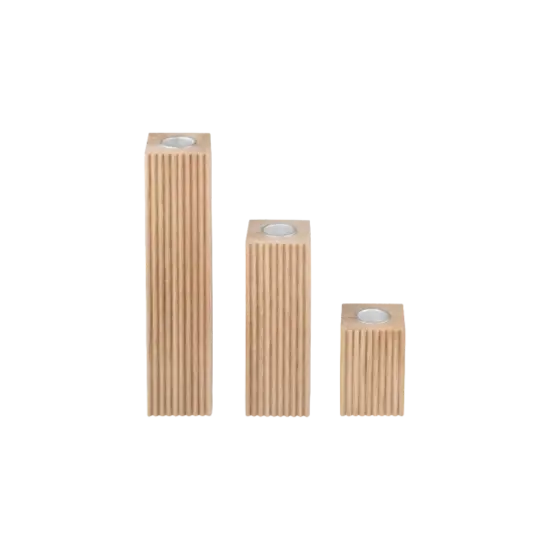 Blomus - Candle Holder 3 pcs -DREVA-  Oak