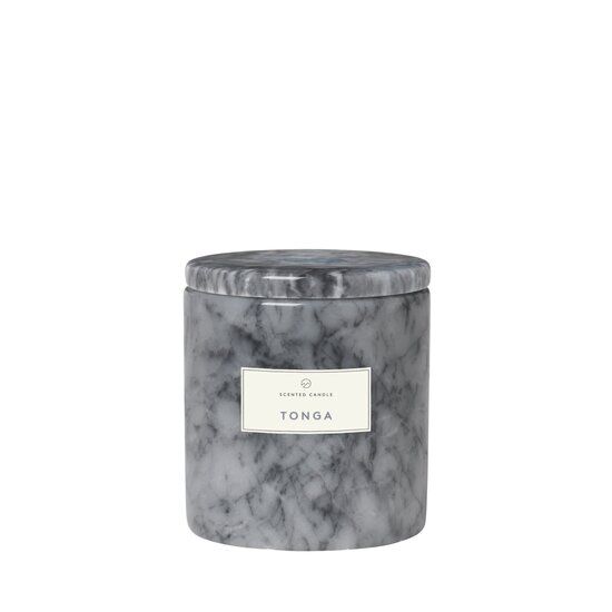 Blomus - Scented Marble Candle  - Sharkskin - FRABLE