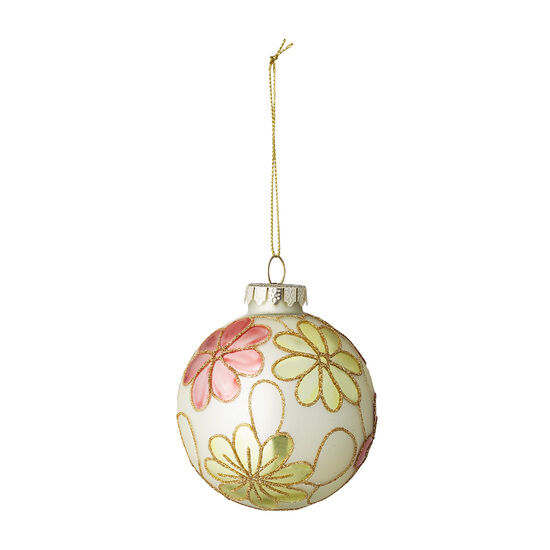 Bloomingville - Xavia Ornament, Orange, Glas