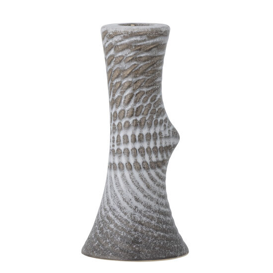 Bloomingville - Raheem Candlestick, Grey, Stoneware