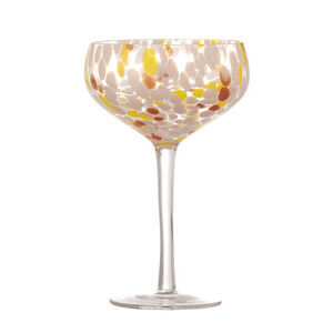 Bloomingville - Lilya Cocktailglas, Rosa, Glas