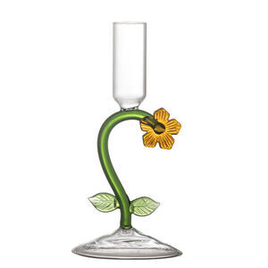 Bloomingville - Vesper Lysestage, Orange, Glas