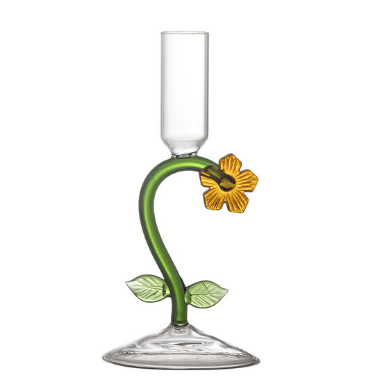 Bloomingville - Vesper Lysestage, Orange, Glas