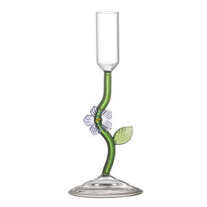 Bloomingville - Vesper Lysestage, Lilla, Glas