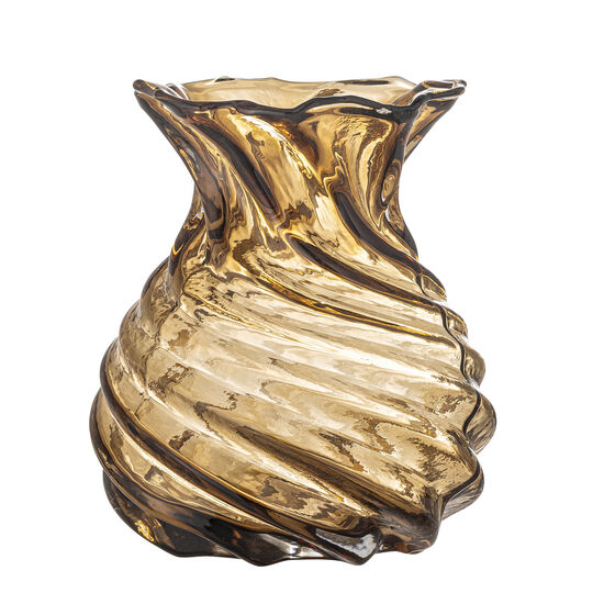 Creative Collection - Rylo Vase, Brun, Glas