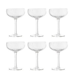 Bloomingville - Astrid Champagne Glas, Multipak, Klar, Glas - 6 stk.