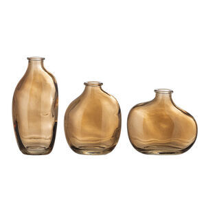 Bloomingville - Tilia Vase, Brun, Glas