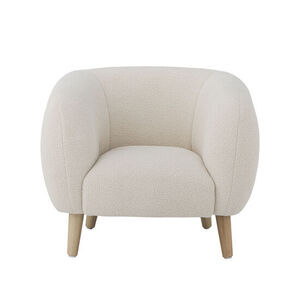 Bloomingville - Cade Loungestol, Hvid, Polyester