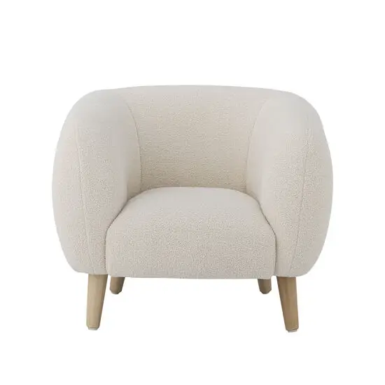 Bloomingville - Cade Loungestol, Hvid, Polyester