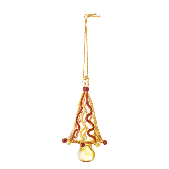 Bloomingville - Cherlyn Ornament, Gul, Glas