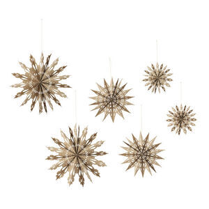 Bloomingville - Star Ornament, Natur, Papir