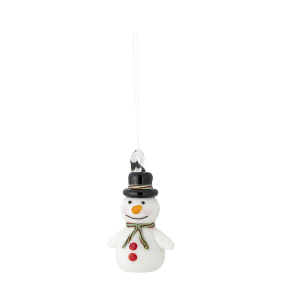 Bloomingville - Festive Ornament, Hvid, Glas