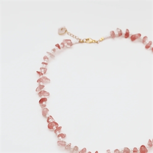 Soï - Cherry Quartz - Krystal halskæde