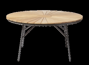 Cinas - Havebord - Ellen bord Ø150cm antracit/teak