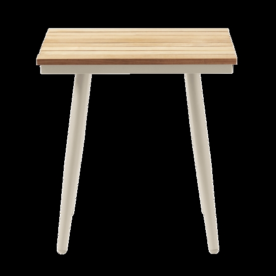 Cinas - Havebord - Rio sidebord, Sandy Grey aluminium/teak