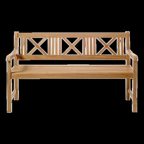 Cinas - Havebænk - Rosenborg bænk 150x59cm teak