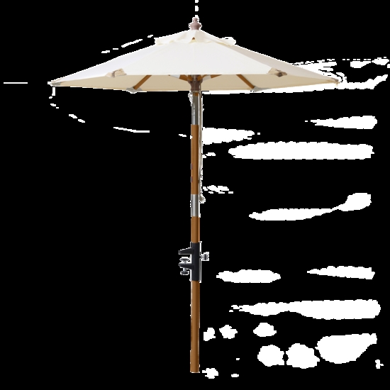 Cinas - Parasol (balkon) Ø1,8m off white polyester dug