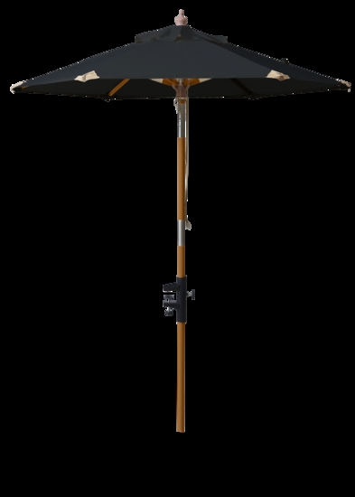 Cinas - Parasol (balkon) Ø1,8 m Sort polyester dug