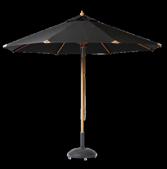 Cinas - Pomino Parasol Ø3,3m Sort olefin dug