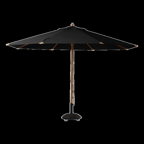 Cinas - Lizzano Parasol Ø4m Sort olefin dug