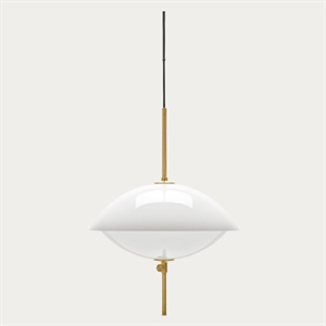 Fritz Hansen - Loftlampe - Clam - Opal/Messing - Ø44