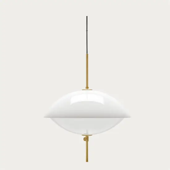 Fritz Hansen - Loftlampe - Clam - Opal/Messing - Ø55