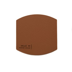 MiLLE W NORDISK DESIGN - Ellips Glasbrik - Cognac - 10x10 cm