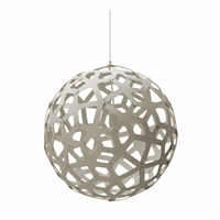 David Trubridge - Coral Pendel - white/white Ø 40 cm