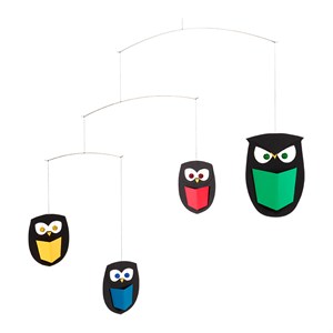 Flensted hanging art - De kloge Ugler mobile