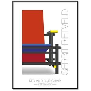 Image of All Wall Art plakat - Designere - Gerrit Tietveld 30x40