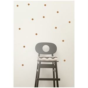 Image of Ferm Living - wallsticker, mini dots - messing