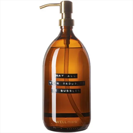 WELLmark - Håndsæbe - amber/brass bamboo -  1L - MAY ALL YOUR TROUBLES