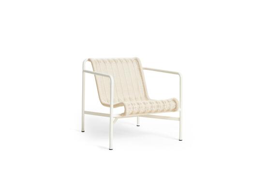 Hay - Palissade Cord Lounge Chair Low - Cream white