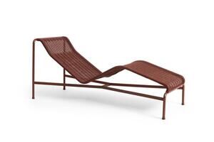 Hay - Palissade Cord Chaise Longue - Iron red