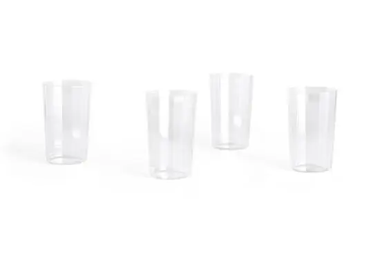 Hay - Angle Glass - klar - sæt med 4 stk. - Clear - 599