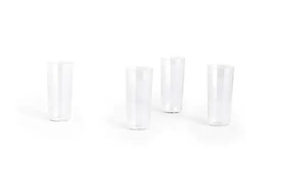 Hay - Angle Glass - klar - sæt med 4 stk. - Clear - 529