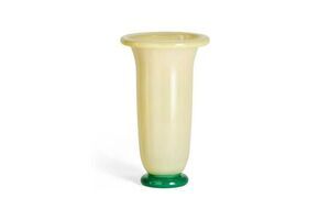 Hay - Empire Vase - Large - Lemon & Green - Sand with lemon rim, green base - 829