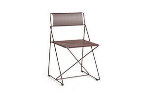 Hay - X-Line Chair Iron red powder coated steel base - Iron red