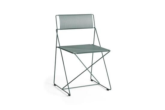 Hay - X-Line Chair Moss powder coated steel base - Moss