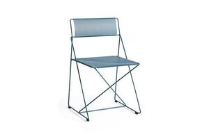 Hay - X-Line Chair Powder blue powder coated steel base - Powder blue