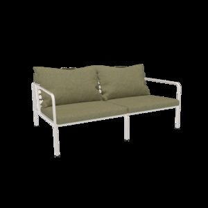 Houe - AVON 2 seater sofa - Pude: Leaf, Stellet: Muted Hvid