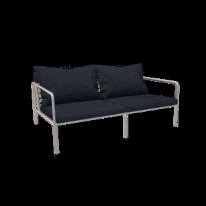 Houe - AVON 2 seater sofa - Pude: Sky, Stellet: Muted Hvid