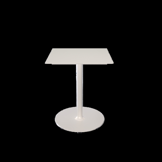 Houe - PICO Café table with round base, 600x600mm - Muted Hvid