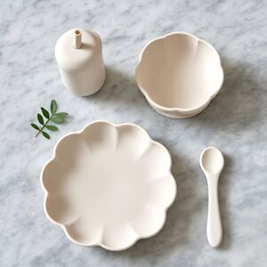 Jack o Juno - Børne Spisesæt - Little Poppy Dining Set - Cream