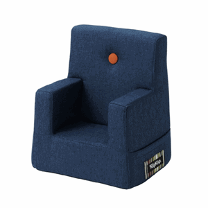 Image of Børnestol fra by KlipKlap - XL - darkblue w. orange button